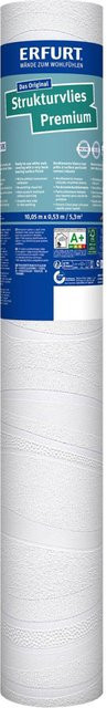 Erfurt Struktur-Vliestapete Premium 500, weiß, B/L: 53 x 1005 cm - Bild 1