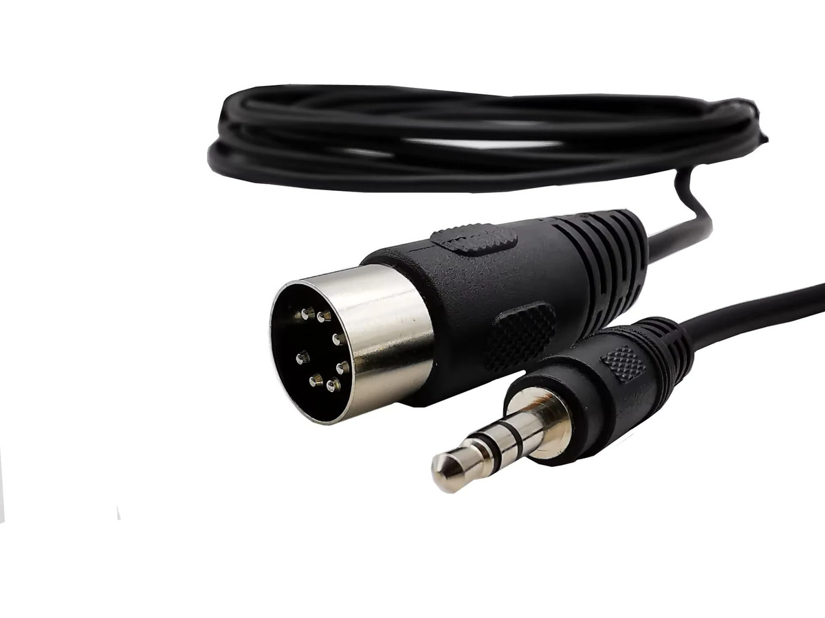 BSN Premium Audiokabel 7-poliger DIN-Stecker auf 3,5 mm Stereo-Klinke in Schwarz - Bild 5