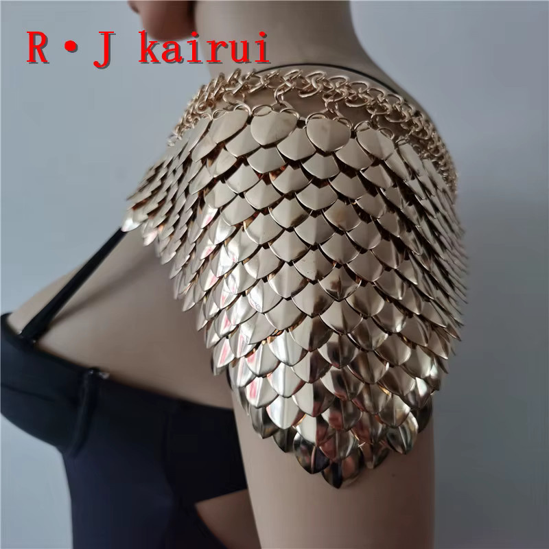 R·J kairui Schulterkette, Gold, Unisex - Bild 3