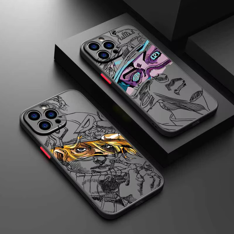 JoJo's Bizarre Adventure Handyhülle für Xiaomi und POCO, mattierte durchscheinende weiche Schutzhülle, mehrfarbig und transparent - Bild 1