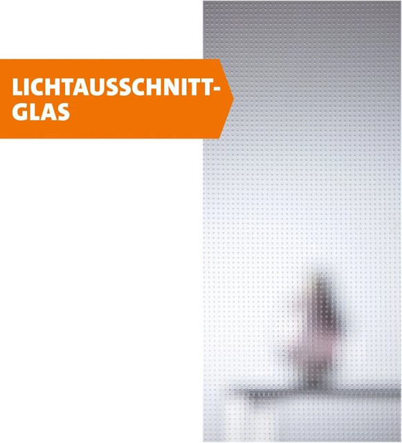 Skyscope Portal Lichtausschnitt ESG Mastercarree Weiß für Holztüren, B: 41 cm, H: 154,5 cm - Bild 1