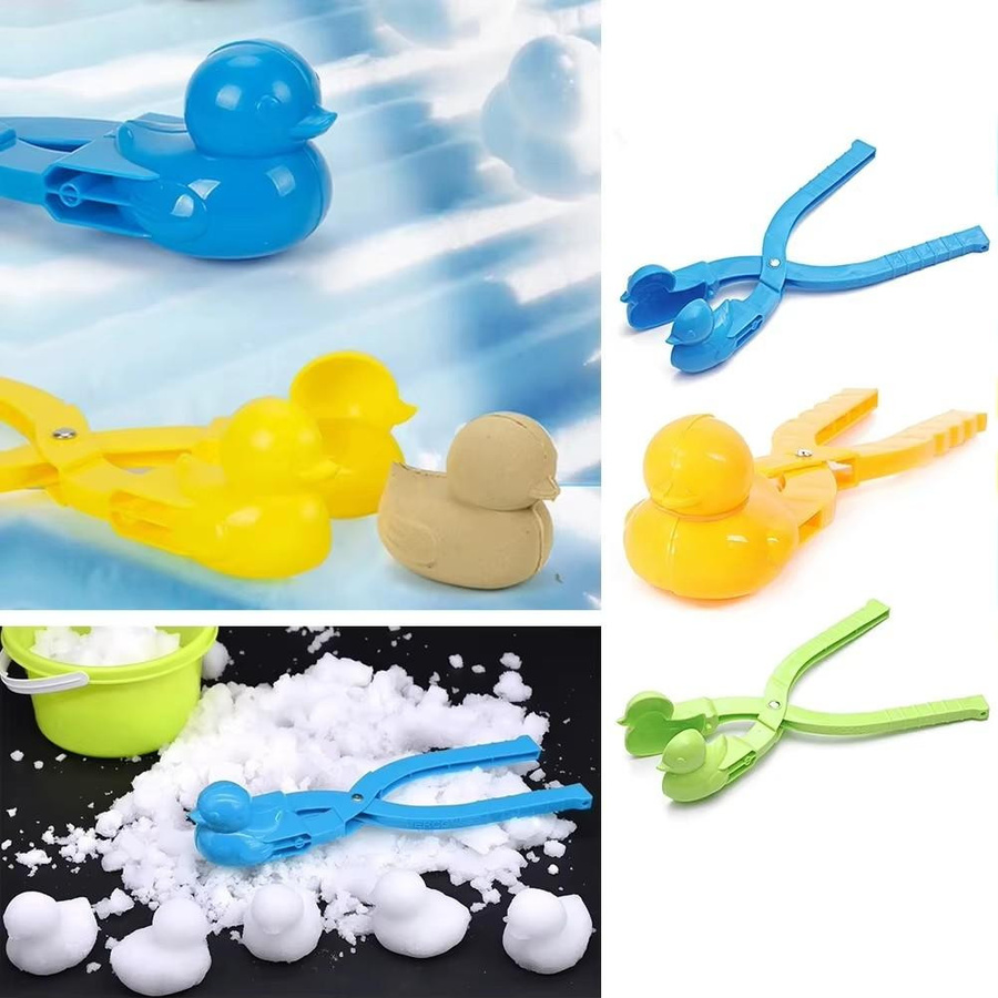 Fashnics Schneeballmacher-Klammer Herz Schneeflocke Entenform Spielzeug - Bild 3