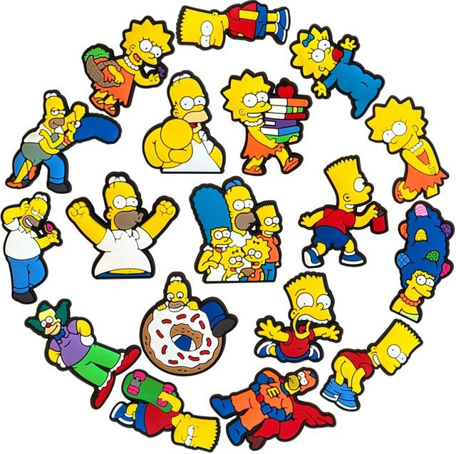 The Simpsons Schuh-Charms, PVC, Unisex - Bild 1