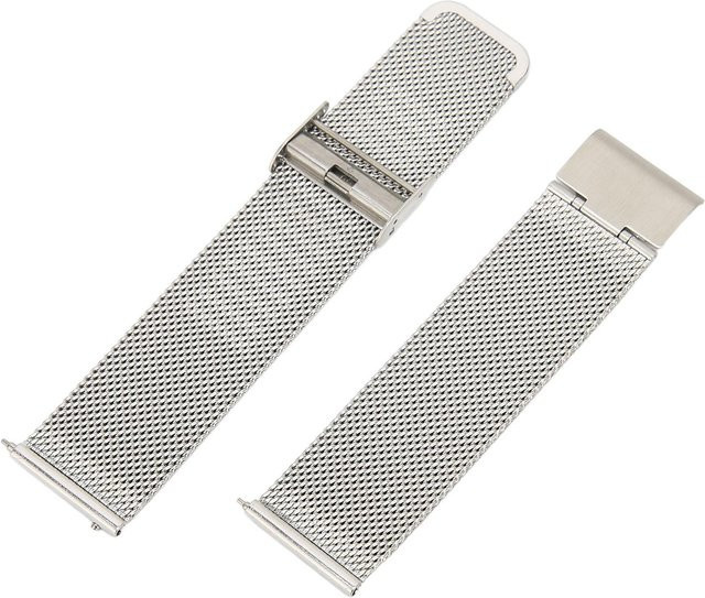 Uhrenarmband Edelstahl, Mesh, Silber, 22 mm, Unisex - Bild 1