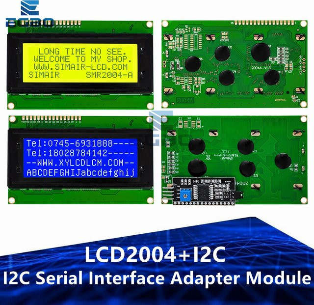EGBO LCD2004 Display mit I2C-Schnittstelle und blauem Bildschirm für Arduino - Bild 1