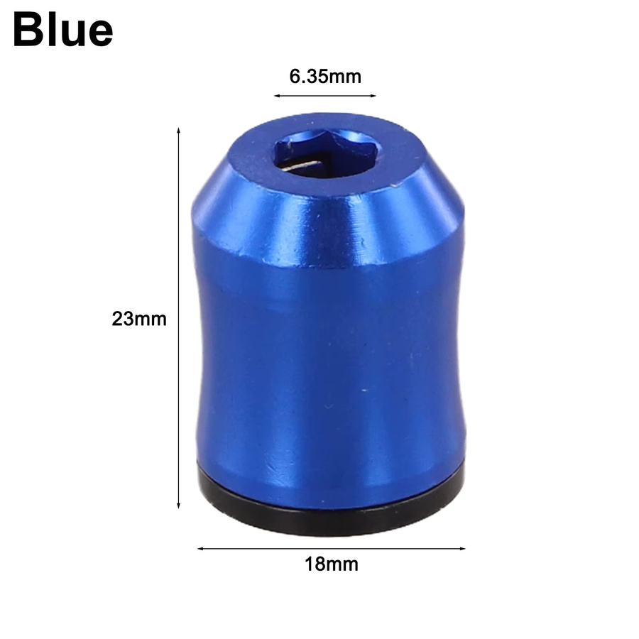 DAZZLEEX Magnetische Schraubenringe aus Aluminiumlegierung in Lila für Schraubendreher-Bits mit 6,35 mm Schaft - Bild 2