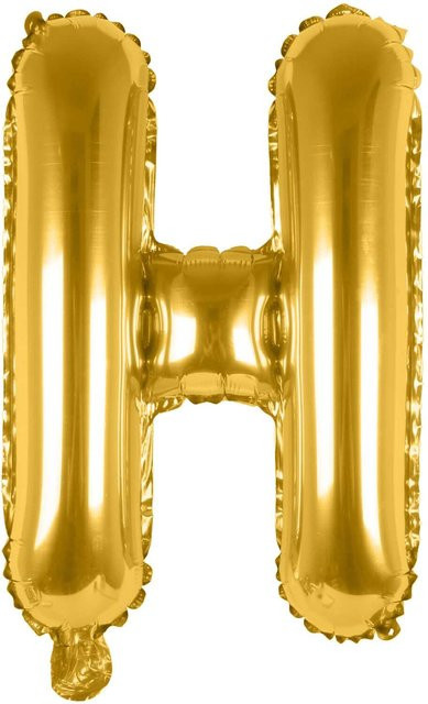 Rico Design Folienballon Buchstabe in Gold, Höhe: 36 cm - Bild 1