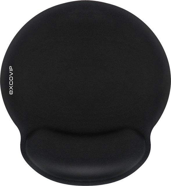 EXCO Ergonomische Mauspad mit Memory Foam Polsterung und rutschfester Gummibasis in Blau oder Schwarz - Bild 1