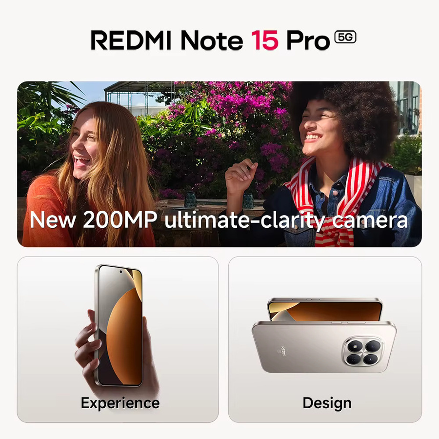 Xiaomi Redmi Note 15 Pro 5G Smartphone mit 256 GB Speicher und NFC in Gold - Bild 4