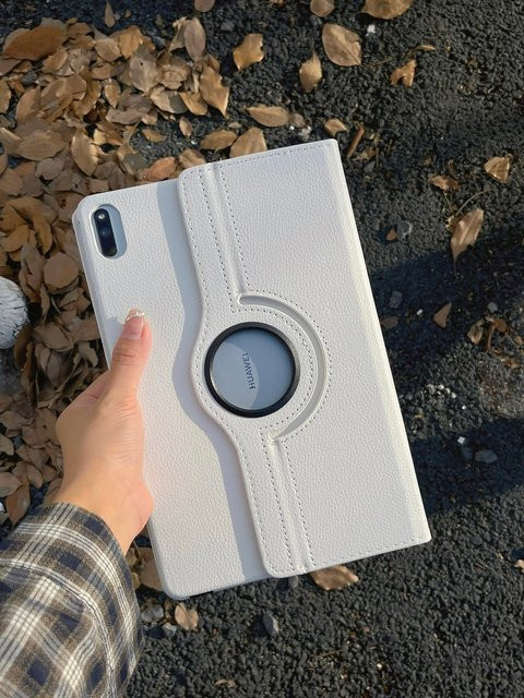360 Grad drehbare Schutzhülle für Huawei Matepad SE 10.4, 10.1 und HonorPad X8 Pro in Schwarz - Bild 1