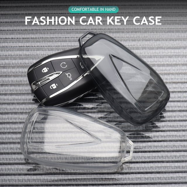 Transparente TPU-Schlüsselhülle für Changan CS35 PLUS CS75PLUS CS55PLUS Eado UNI-T UNI-K Oushang X5 X7 EV - Bild 1