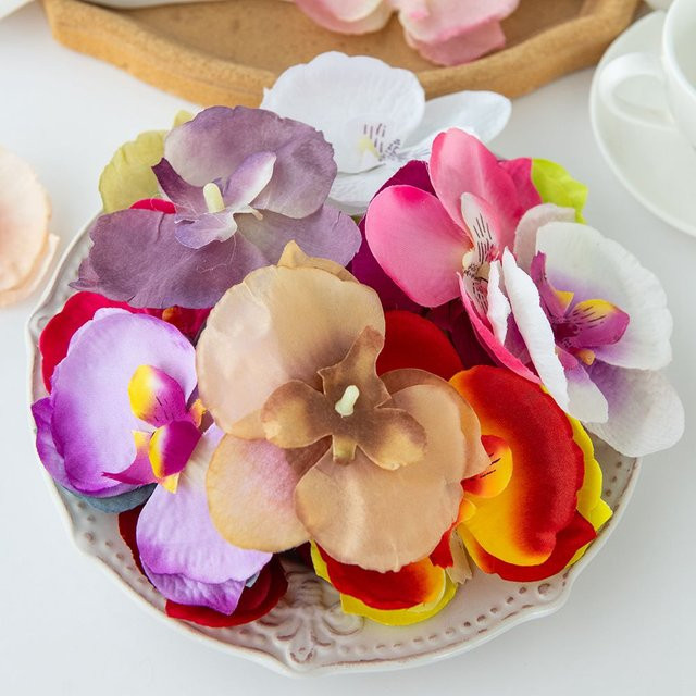 ZQCY Künstliche Orchideen aus Seide in Mehrfarben für Hochzeiten und Dekorationen - Bild 1