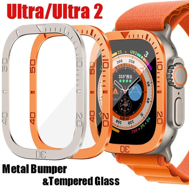 Apple Lünettenring für Apple Watch Ultra 49 mm, Edelstahl, Silber - Bild 1