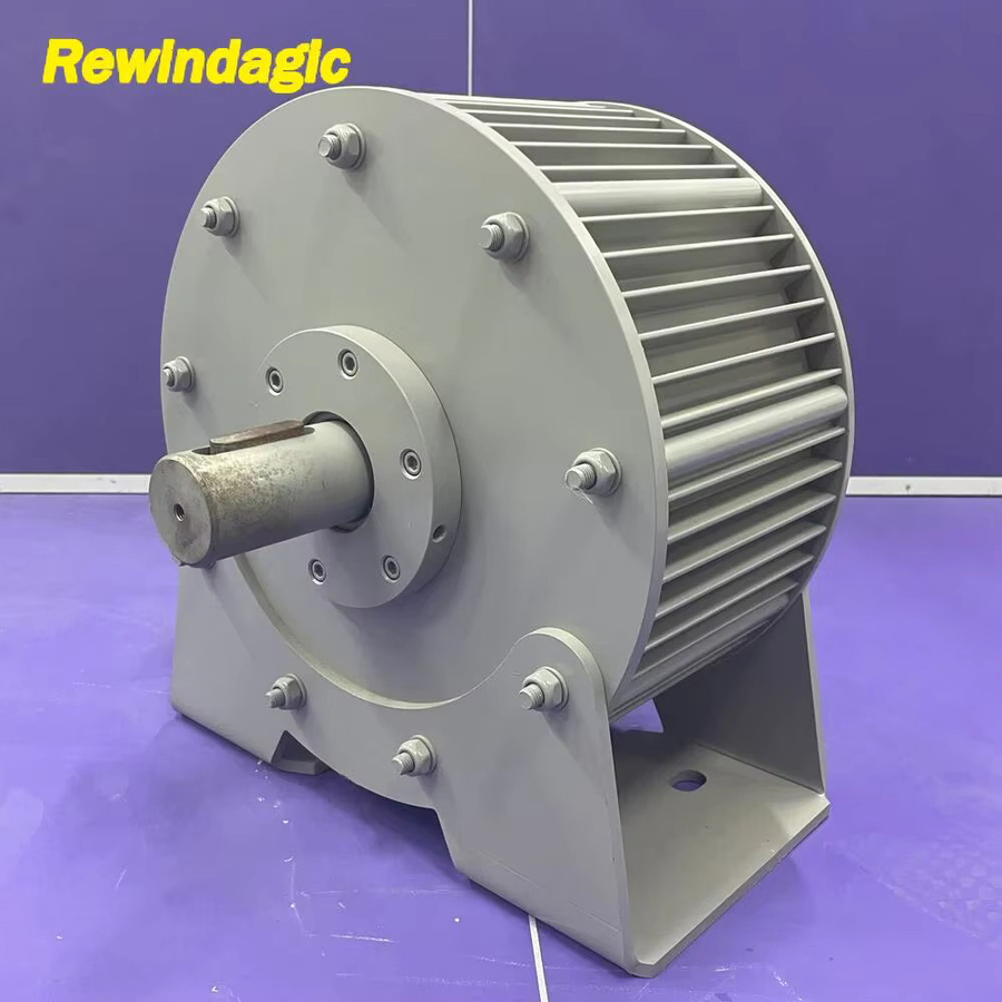 Rewindagic Permanentmagnet-Generator 3-Phasen-Wechselstrom für Windkraftanlagen, niedrige Drehzahl, 500 U/min, 20kW bis 220kW, 96V/380V - Bild 2