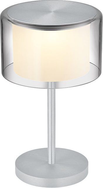 Bankamp Grand Akku 5055 LED-Tischleuchte aus Aluminium in Silber mit dim2warm Funktion und Akkubetrieb - Bild 1
