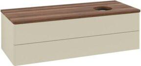 V&B Waschtischunterschrank Antao mit Beleuchtung, Grau lackiert, B/T/H: 120 x 50 x 50 cm - Bild 1