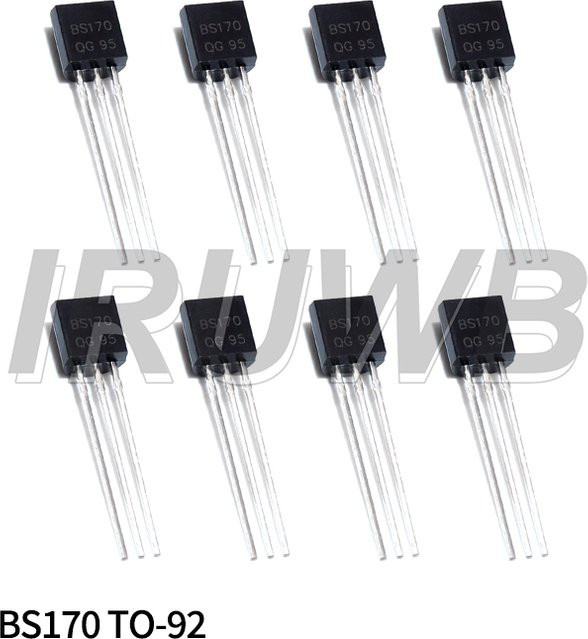 10 Stück BS170 Triodentransistoren im TO-92 Gehäuse in Schwarz - Bild 1
