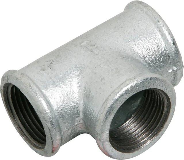 LUX-TOOLS T-Stück aus Kunststoff mit IG 30,3 mm (Rp 1) in Silber - Bild 1