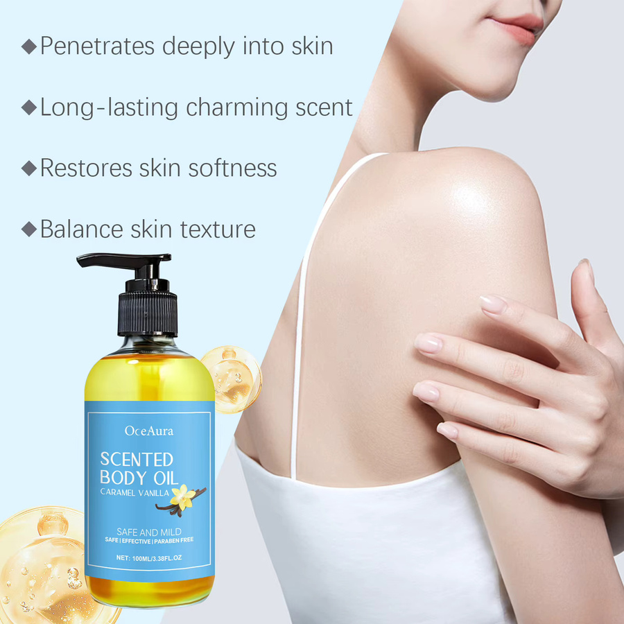 ouhoe Körpermassageöl Karamell-Vanille, 100 ml, Unisex - Bild 3