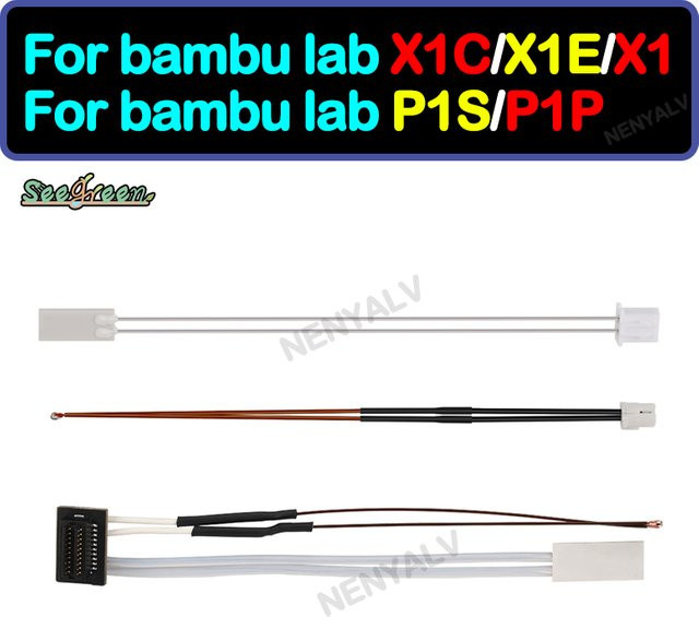 Bambulab Thermistor und Keramik-Heizpatrone 24V für Hotends von P1P und X1C 3D-Drucker Zubehör - Bild 1