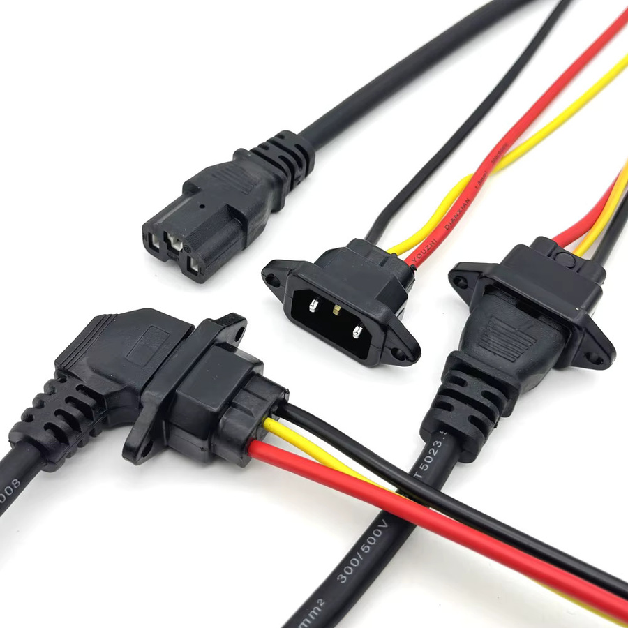 LAJQTAO Universal E-Bike Ladebuchse mit 10A Ladestecker und drei vertikalen Kabeln für 36V und 48V Elektrofahrzeuge in Schwarz - Bild 3