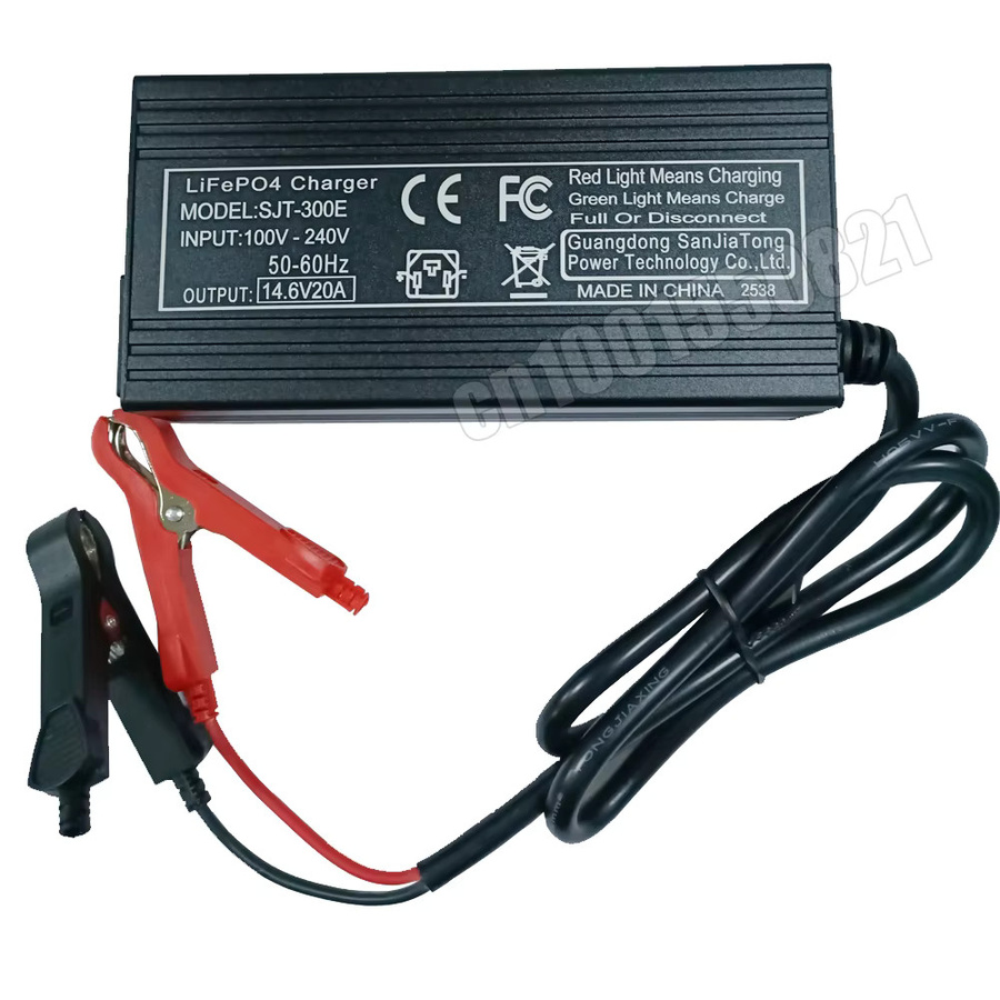 Smart LiFePO4 Batterieladegerät 12V 4S 14,6V Hochleistungsladegerät für Lithium-Eisenphosphat-Batterien mit EU-Stecker in Schwarz - Bild 2