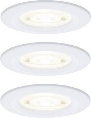 Paulmann Nova LED-Einbauleuchte GU10, 4.9W, Weiß, IP44, Warmweiß - Bild 1