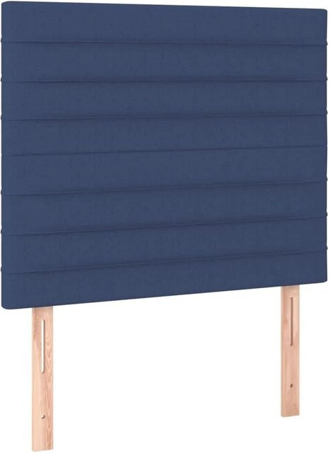 vidaXL Kopfteil Blau aus Stoff, Breite: 90 cm, Tiefe: 5 cm, Höhe: 118 bis 128 cm - Bild 1