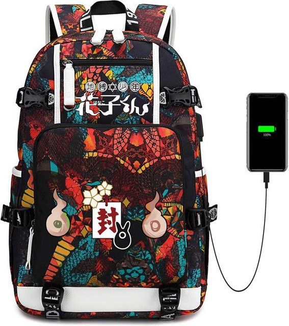 3-teiliges Schulrucksack-Set für Schüler aus Oxford-Stoff in Multicolour mit Schultasche und Federmäppchen - Bild 1