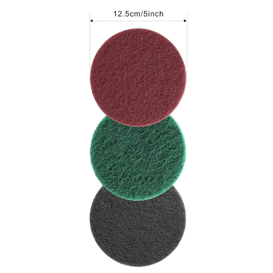 20 Stück VIBRATITE Industrielle Runde Scheuerpads für Exzenterschleifer, Durchmesser: 12,7 cm (5 Zoll) - Bild 2
