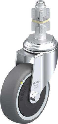 Blickle Lenkrolle LKRA-PATH 101KF-11-ELS-E14 in Grau und Silber mit 100 mm Rad-Durchmesser und einer Tragfähigkeit von 120 kg - Bild 1