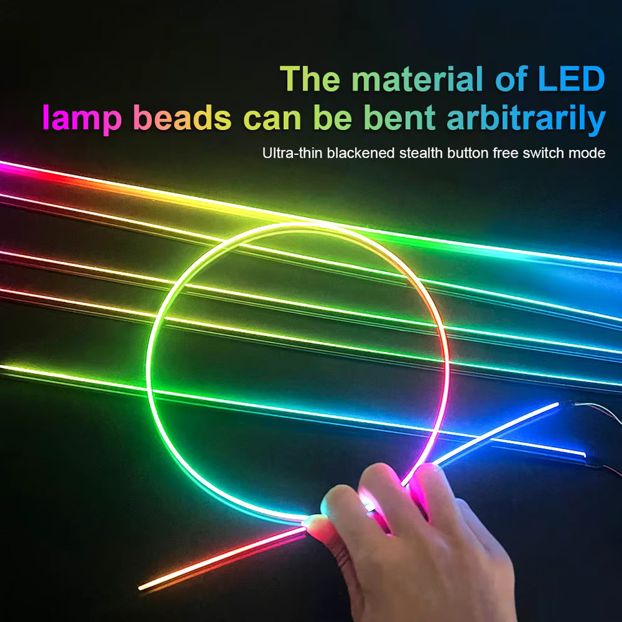 18 in 1 LED Symphony RGBIC Neon Flex Set zur Auto-Ambientebeleuchtung in Multicolour - Bild 2