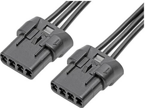 Molex Buchsengehäuse-Kabel 215310-1042 in Schwarz - Bild 1