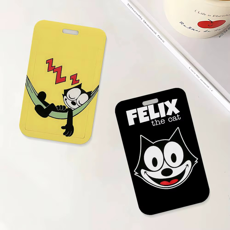 Felix The Cat Ausweishalter mit Umhängeband aus Kunststoff für Schule und Büro - Bild 4