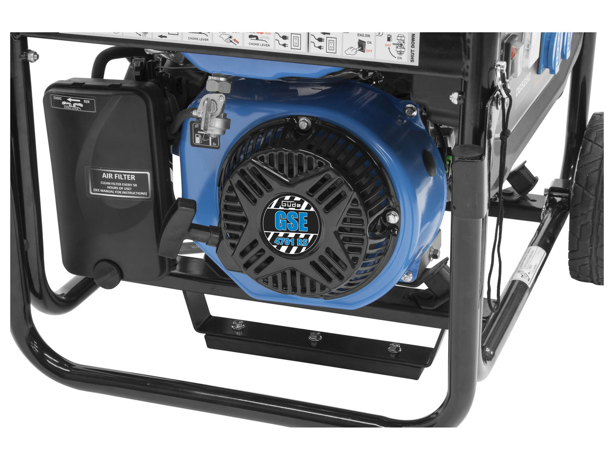 Güde Stromerzeuger GSE 4701 RS Benzin mit Synchrongenerator in Blau - Bild 3