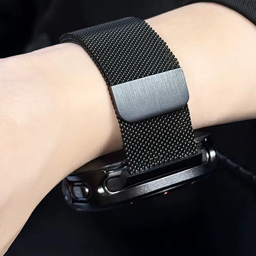 Uhrenarmband Milanese Loop, Schwarz, Unisex - Bild 2