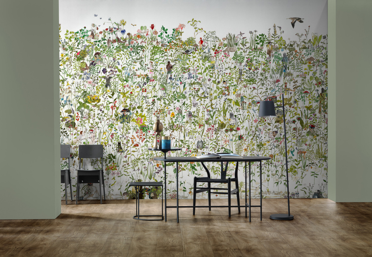 NLXL Mural Enchanted Garden Wandtattoo mit floralem Design in Mehrfarbig - Bild 2