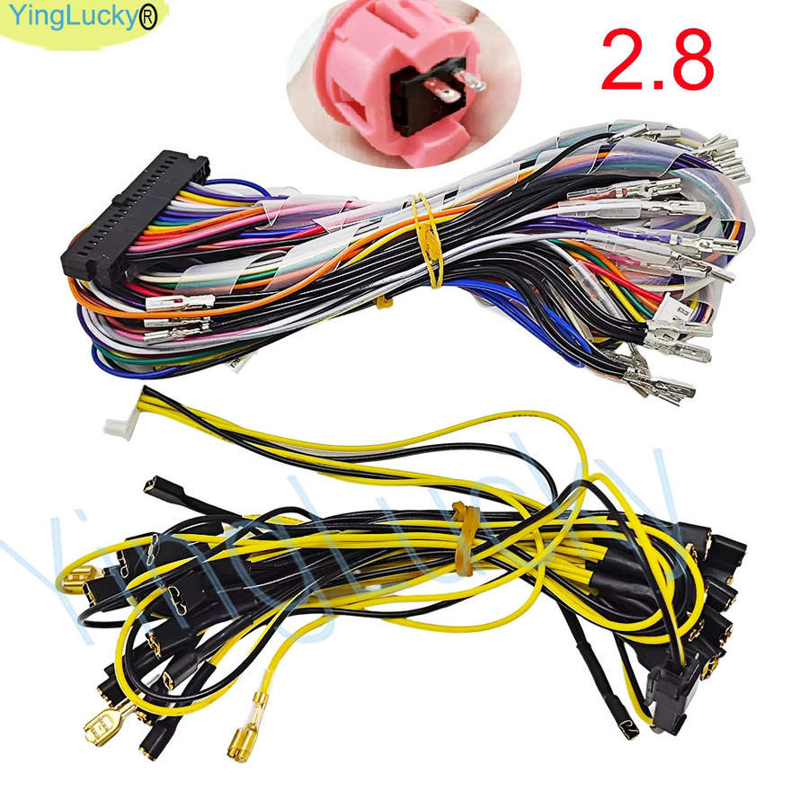 Pandora Game Box Kabelbaum mit LED-Lichtkabel und 40-poligem Stecker für Arcade-Konsolen Familienversion in Multicolor - Bild 2