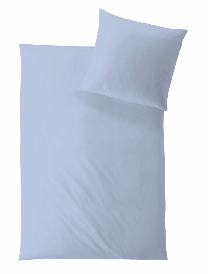 Hefel Classic Uni Mako-Satin Bettwäsche aus Lyocell mit Reißverschluss, B/H: 135 x 200 cm - Bild 1