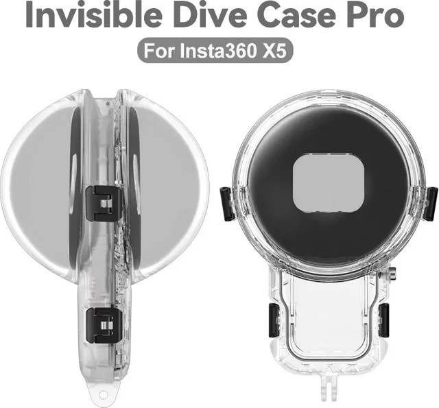 Insta360 Unsichtbares Tauchgehäuse Pro für Insta360 X5, transparentes Wasserdichtes Gehäuse bis 50m Tiefe - Bild 1
