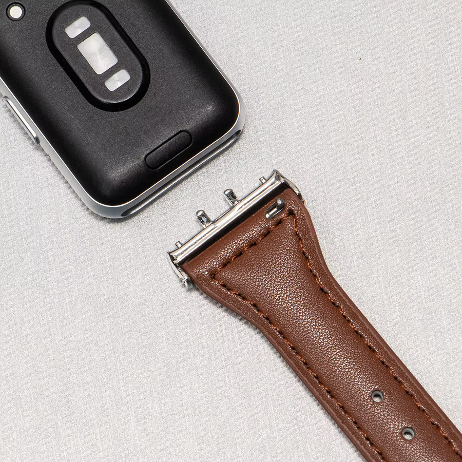 CAOWTAN Uhrenarmband Leder, Damen, für Samsung Galaxy Watch Fit 3 - Bild 5
