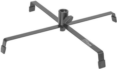 Eurolite FSZ-1 Bodenstativ aus Metall in Schwarz, B/T/H: 34 x 34 x 7 cm - Bild 1