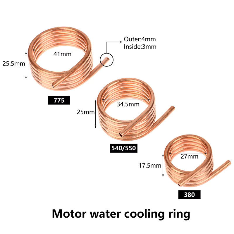 JETTING Wasserkühlungsring für DIY Bürstenmotor RC Boot, Metall, Braun - Bild 2