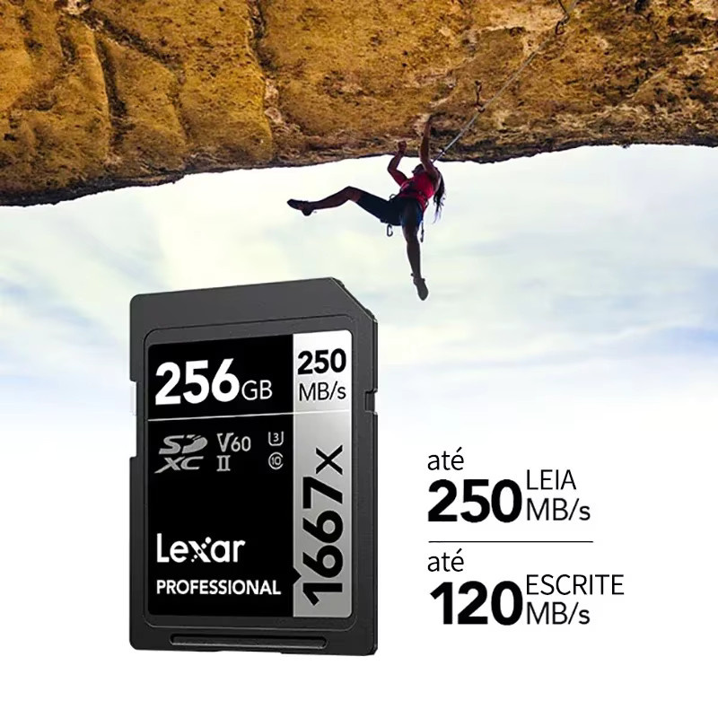 Lexar Professional SDXC UHS-II V60 Speicherkarte 1667x 64GB Schwarz - Bild 2