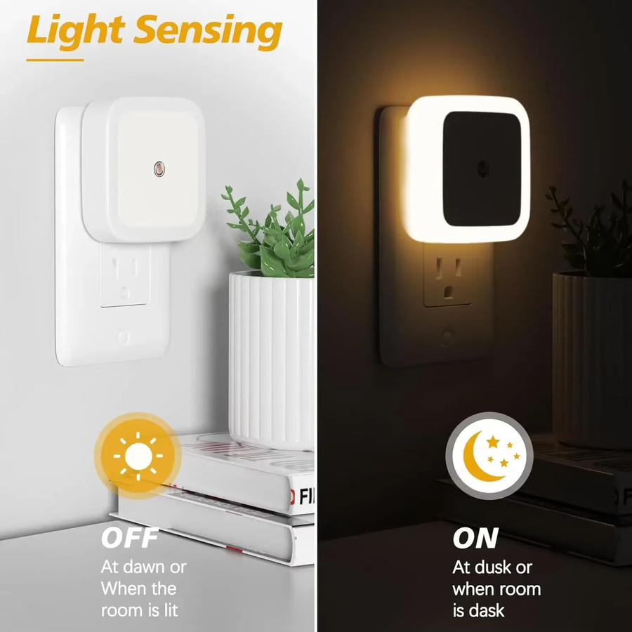 KDULIT LED Nachtlichter mit intelligentem Dämmerungssensor für Flur, Schlafzimmer und Badezimmer - Bild 2