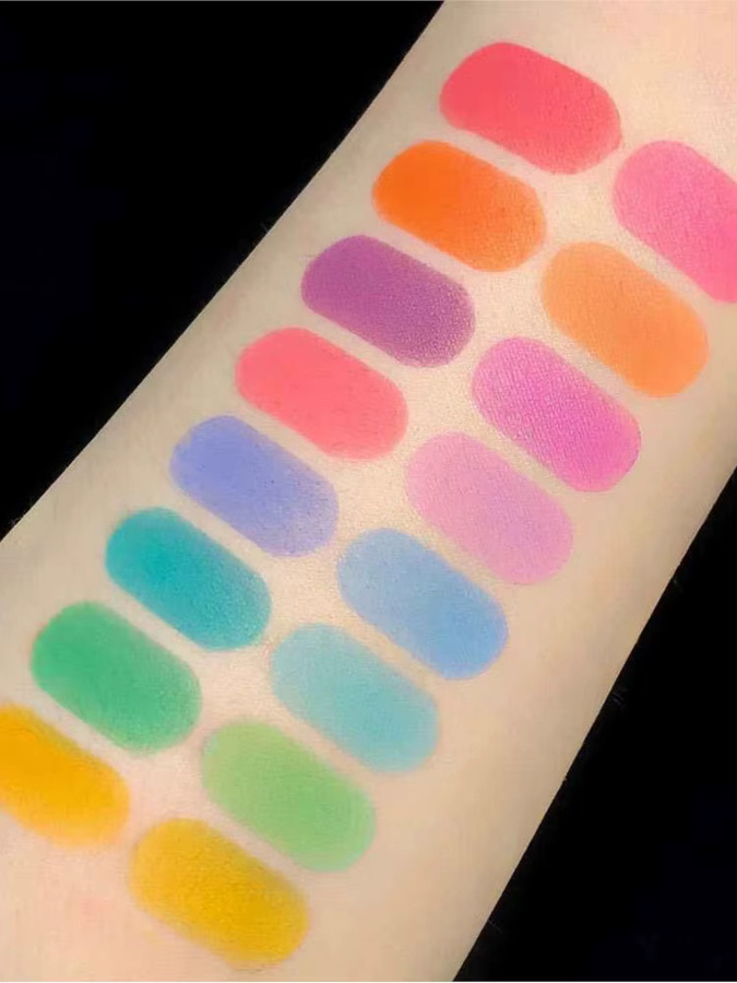 MingLee Nail Art Rubbing Powder Palette, 16 Farben, Matt - Bild 5