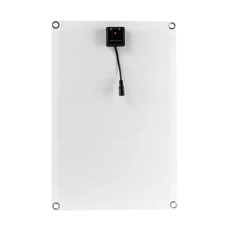 ZRGAE 100W Solarpanel mit Dual-USB-Anschluss, wasserdichtes tragbares Ladepanel für Camping und Outdoor in Schwarz - Bild 4