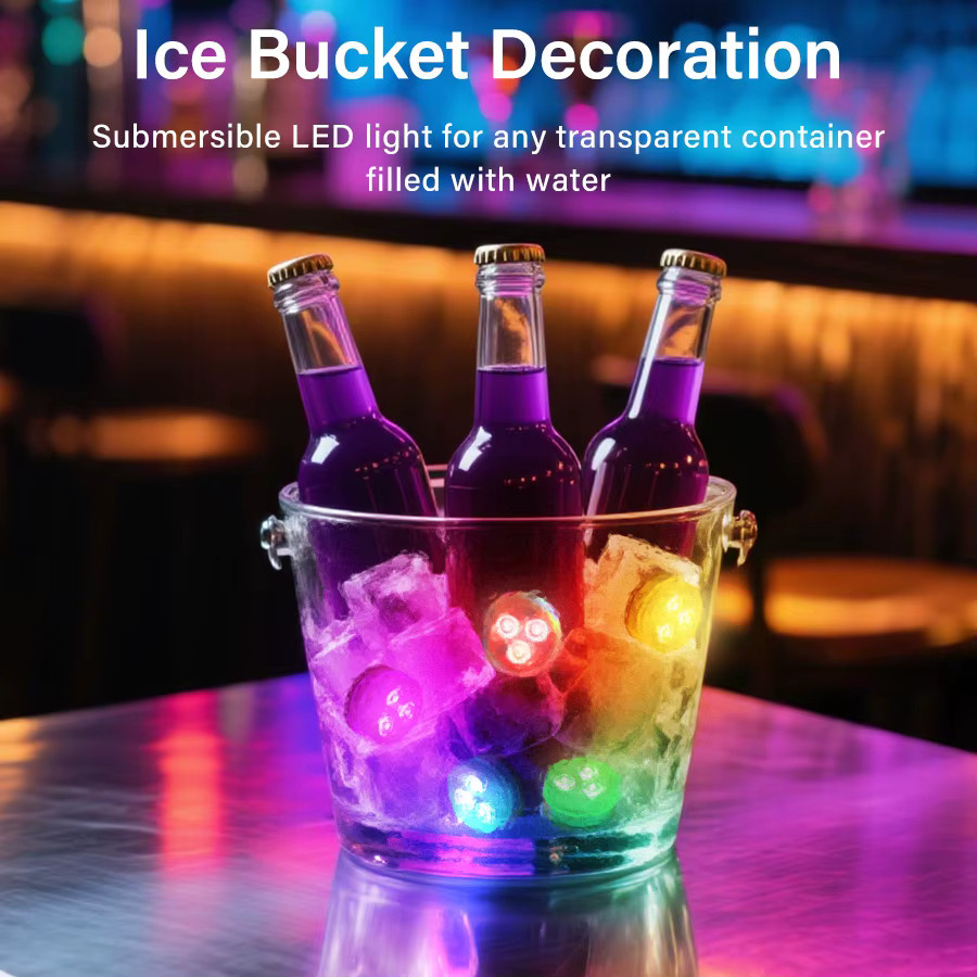 MeeToo RGB LED Atmosphäre Licht in Multicolour mit Fernbedienung für Aquarium, Vase und Party-Deko - Bild 3