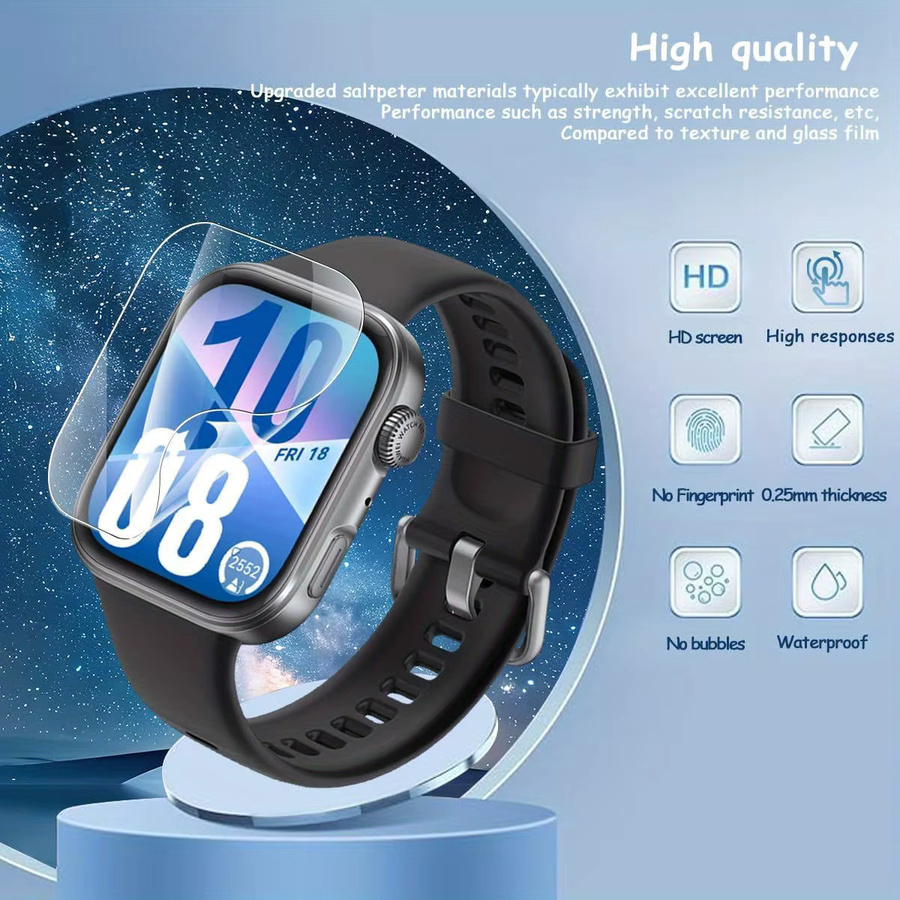 TINUORA Displayschutzfolie für Huawei Watch fit 3 4, transparent - Bild 4