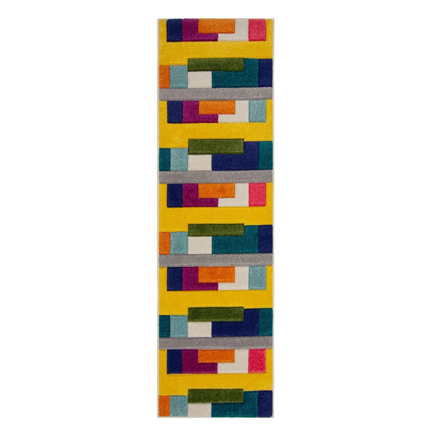 Flair Rugs Kinderteppich Mambo Mehrfarbig mit geometrischem Design, B/T: 66 cm x 230 cm - Bild 2